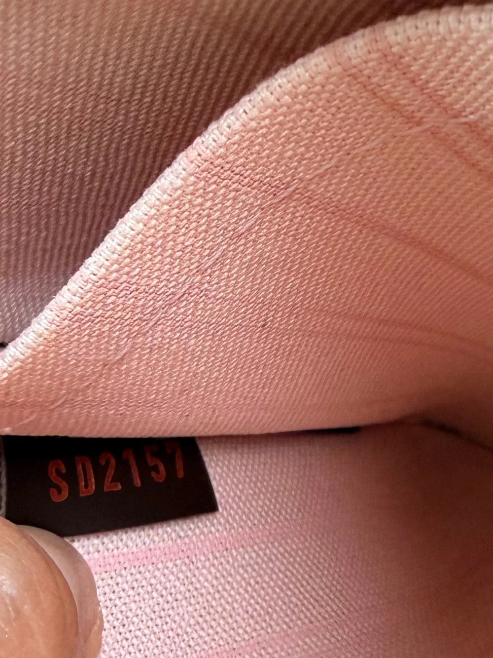 LOUIS VUITTON Damier Ebene Neverfull MM GM Pochette Rose Ballerine